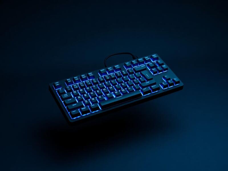 Teclado mecánico retroiluminado